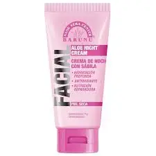 Crema Facial De Noche Con Sábila Para Piel Seca Barunu